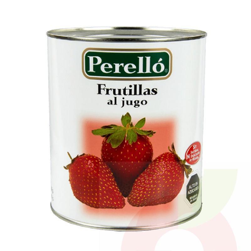 Frutillas al jugo Perello 580grs  verificar precio