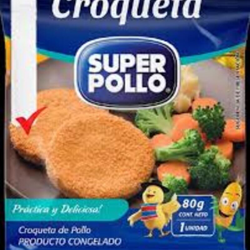 Croqueta 80grs Super Pollo  verificar precio
