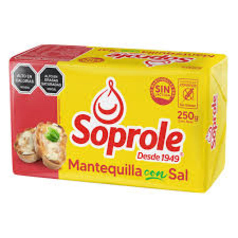 Mantequilla Soprole 250grs Con sal verificar precio