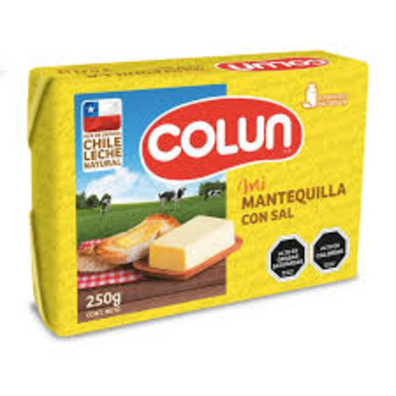Mantequilla Colun 250grs Con sal verificar precio