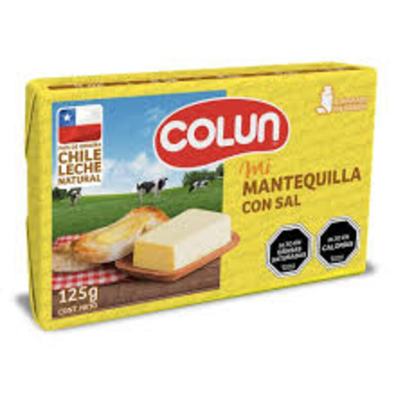 Mantequilla Colun 125grs Con sal verificar precio