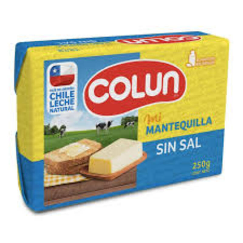 Mantequilla Colun 250 sin sal verificar precio