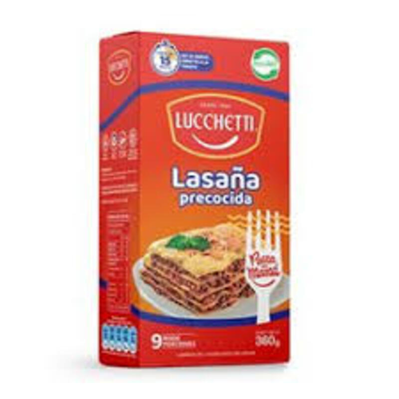 Lasaña Precocida Lucchetti 360grs  verificar precio