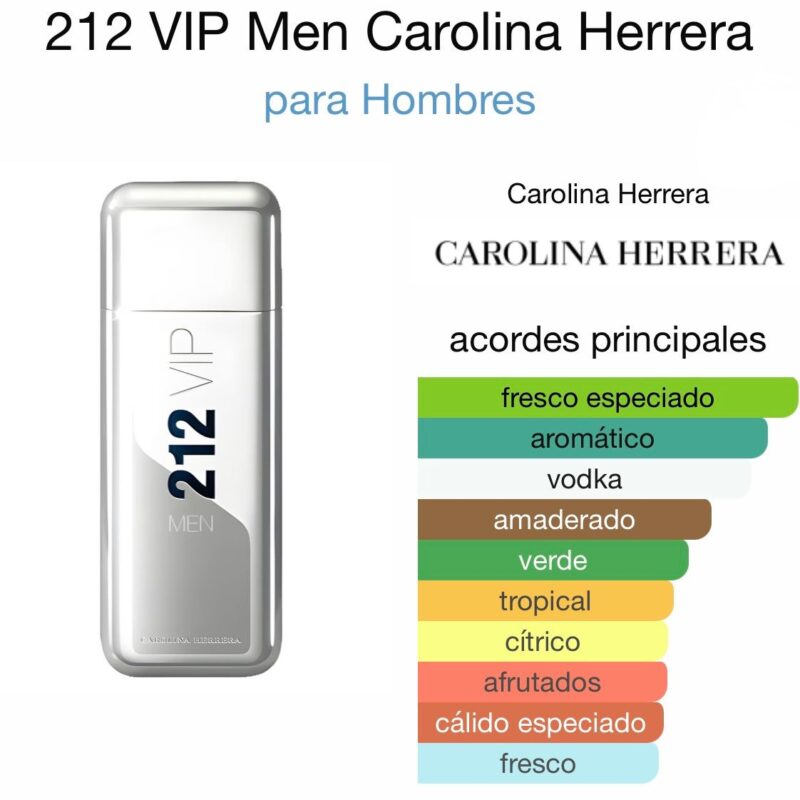 212 VIP Men Carolina Herrera - para Hombres - 100ml