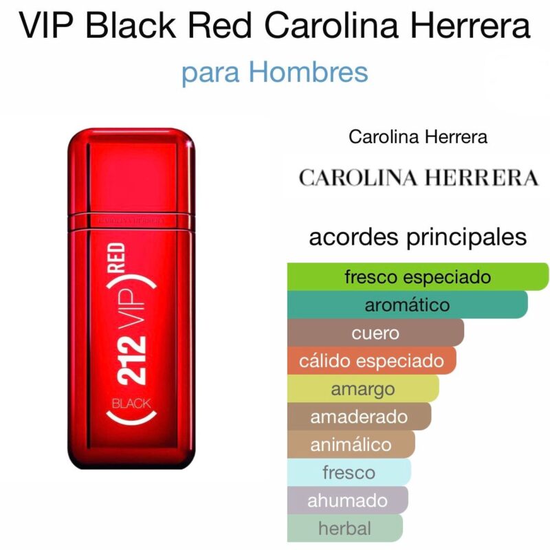 VIP Black Red Carolina Herrera - para Hombres - 100ml