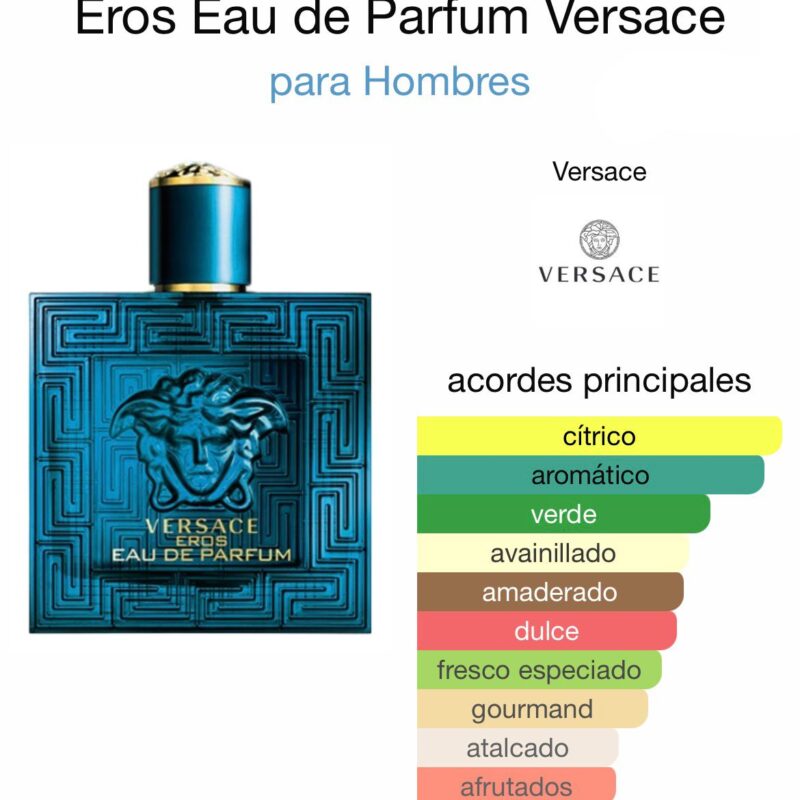Eros Eau de Parfum Versace - para Hombres - 100ml