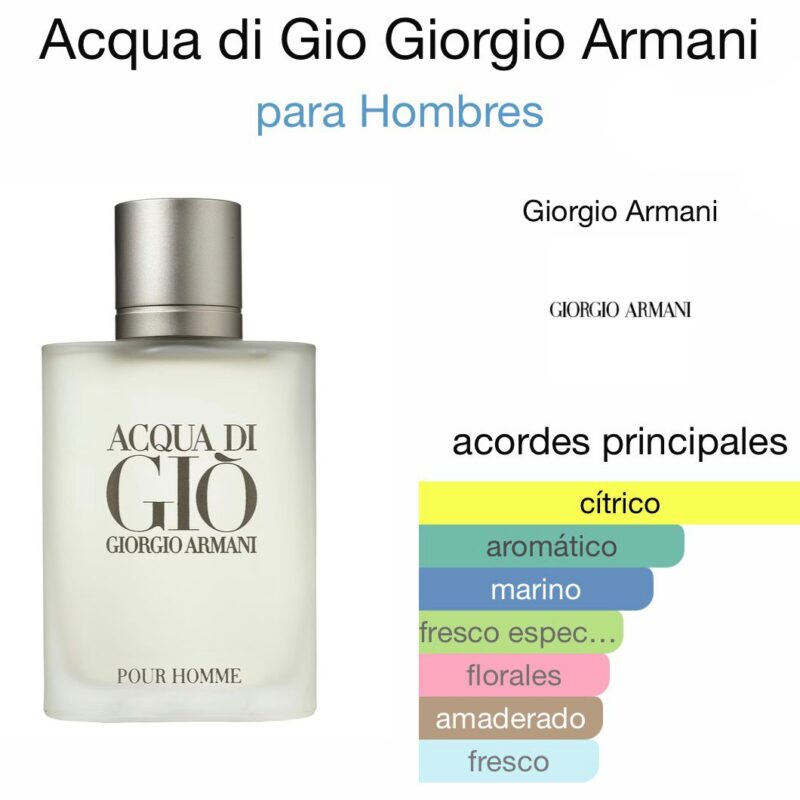 Acqua di Gio Giorgio Armani - para Hombres 100ml
