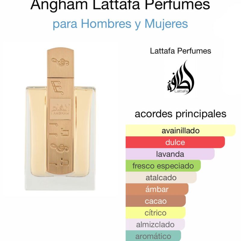 Angham Lattafa Perfumes - para Hombres y Mujeres 100ml