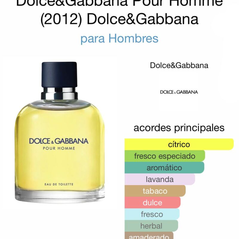 Dolce&Gabbana Pour Homme (2012) Dolce&Gabbana - para Hombres 200ml