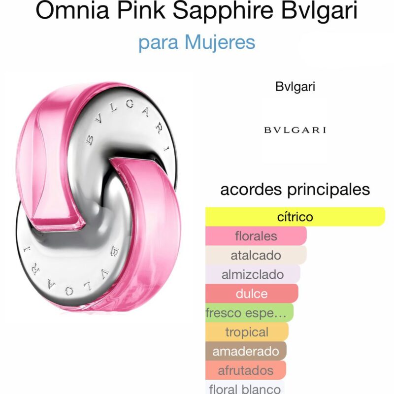 Ommia Pink Sapphire Bvlgari - para Mujeres 65ml